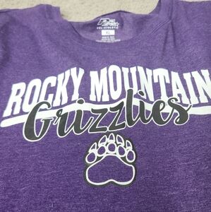 Women's Purple Rocky Mountain Grizzlies T-Shirt Size XL